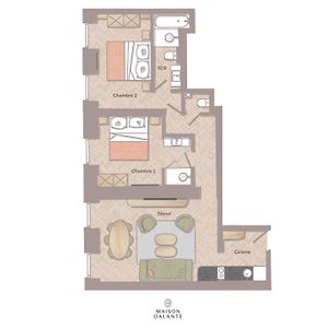 Appartement met Twee Slaapkamers